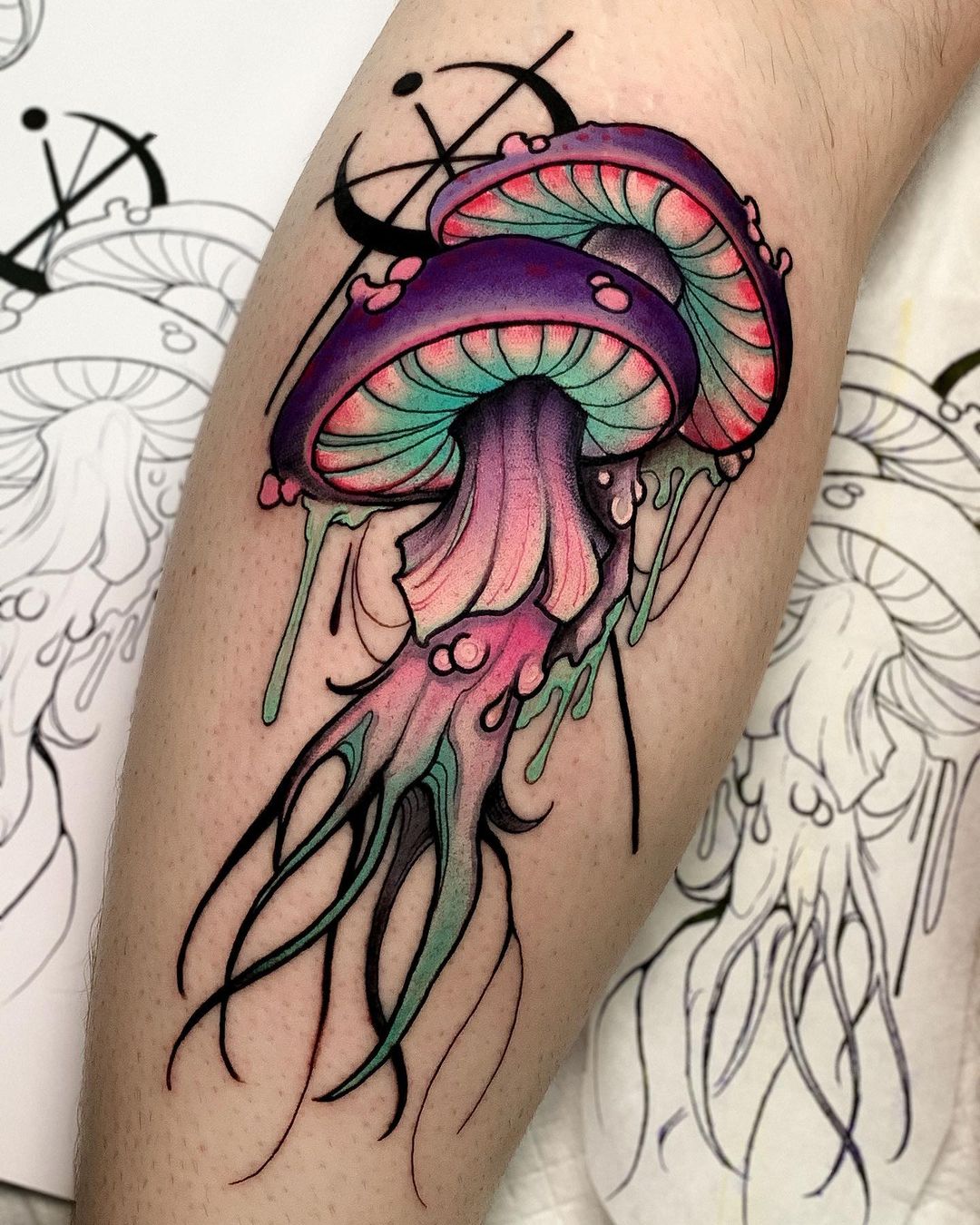 Mushroom Tattoo Meaning Symbolism and Designs