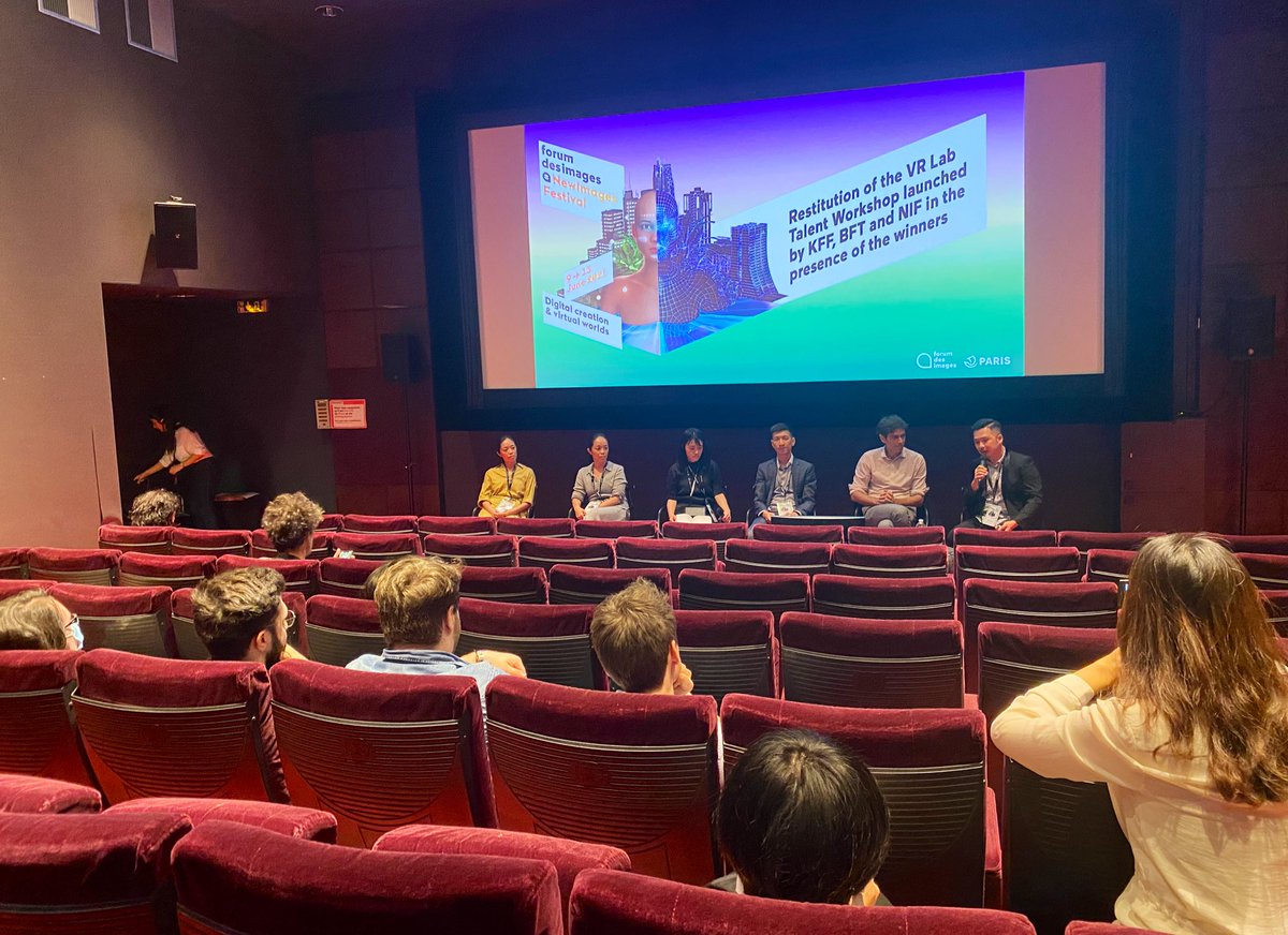 Newimages_Paris's tweet photo. Cet après-midi, nous assistons à la restitution du VR Lab Talent Workshop initié par KFF, BFT et NIF en présence des https://t.co/DOLOTLNZz7.

#NewImages2022 https://t.co/fwiSDFUKL6