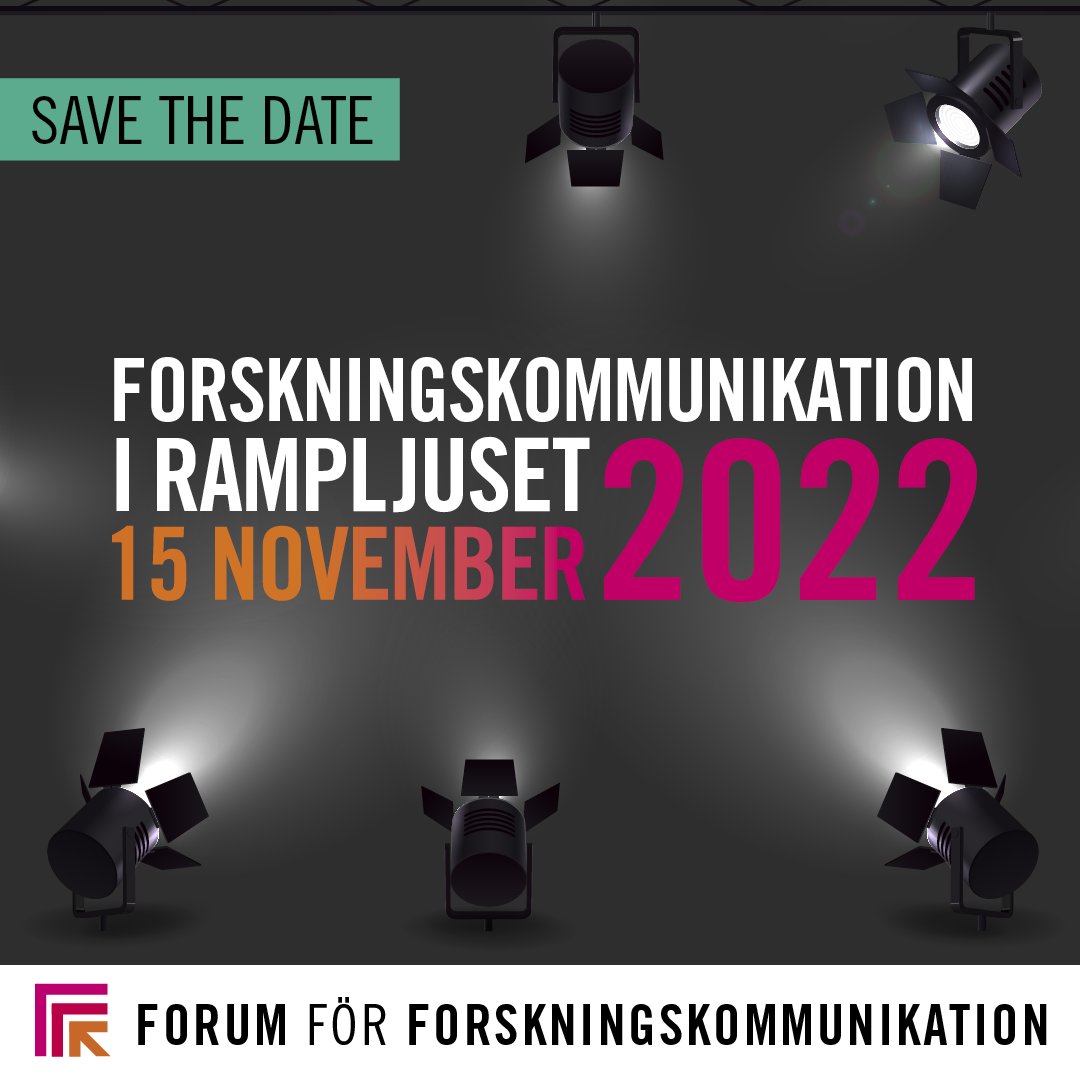 vetenskapoallm's tweet image. Skriv in den 15/11 i kalendern, då firar vi #FFF 10 år. Under årets konferens står forskningskommunikatören och kommunikationsarbetet i rampljuset. Diskutera yrkesrollen, ta del av innovativa projekt och inspireras – på plats eller digitalt.  forumforforskningskommunikation.se #FFF2022