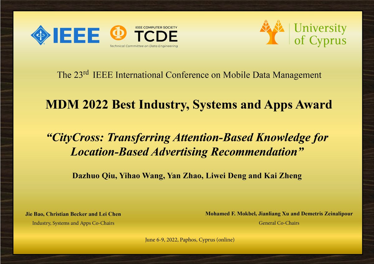 IEEE MDM 2022, Paphos, Cyprus, June 6-9, 2022 tweet media