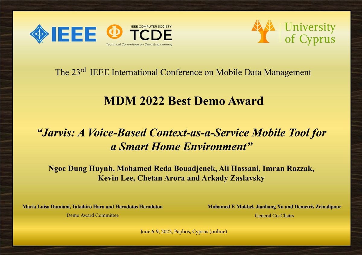 IEEE MDM 2022, Paphos, Cyprus, June 6-9, 2022 tweet media