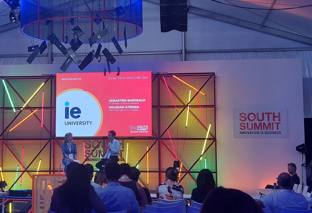 Estamos en #LegalTechVentureDay de <a href="/IEuniversity/">IE University</a> en #SouthSummit22 
#legal #legaltech