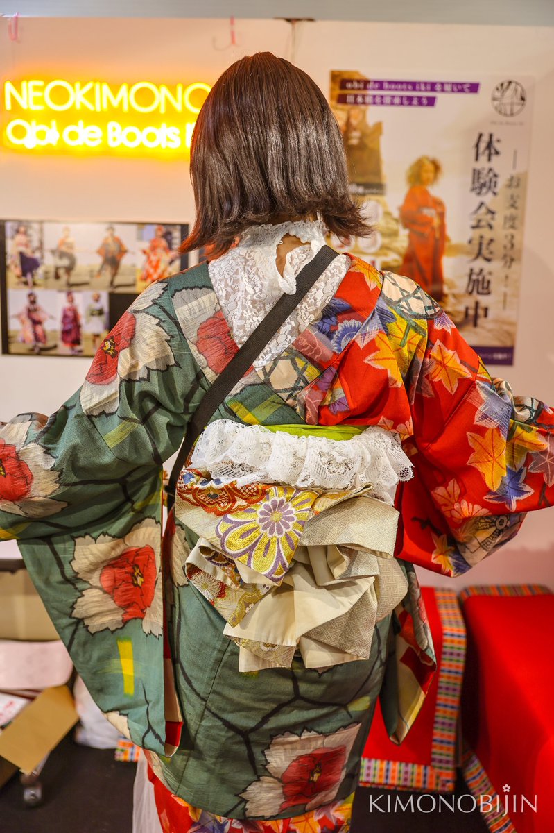 おお！？面白い着こなしだな👀👘