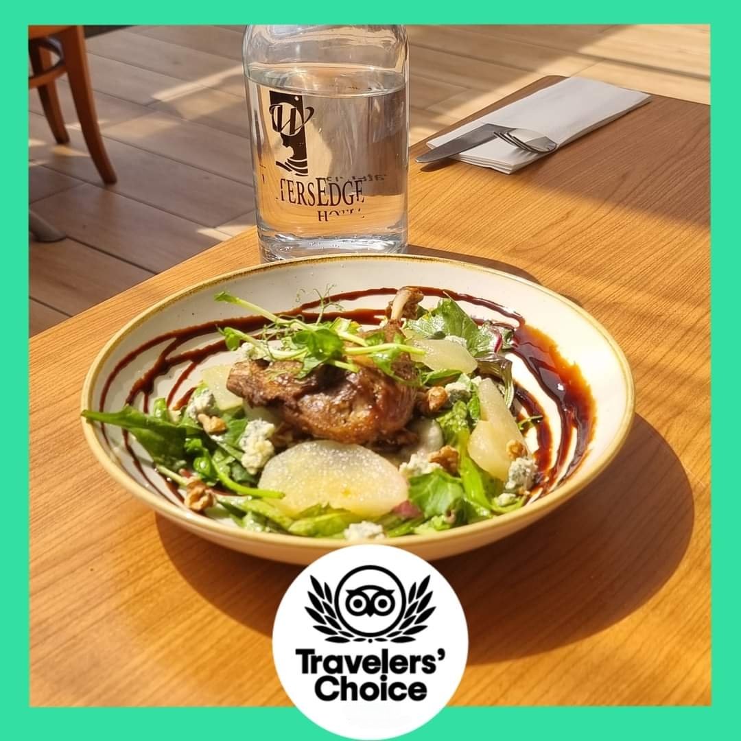 Confit Duck Leg
served with Pear &amp; Walnut Salad, Cashel Blue Cheese
€10.50

Jacob's Ladder Restaurant at WatersEdge Hotel, Cobh 

#Cobh #Cork #Ireland #purecork #Fresh #local #ingredients #food #breakfast #lunch #dinner #delicious #wine #coffee #FreshBaking #desserts