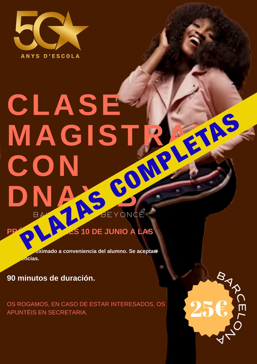 cococominarts's tweet photo. PLAZAS COMPLETAS para el workshop exclusivo que la prestigiosa bailarina DNAY B impartirá mañana viernes en l’ESCOLA.
#DNAYB #Workshop #Dance #Baile #HipHop #EscolaCocoComin https://t.co/Ggt7sM6niD
