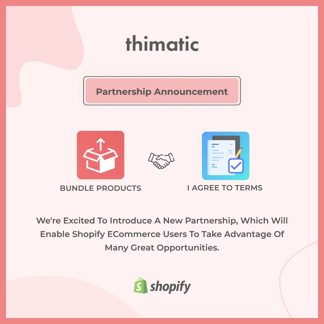 thimaticapps's tweet photo. #PartnershipAnnouncement

We're excited to introduce a new partnership🤝with 𝗜 𝗔𝗴𝗿𝗲𝗲 𝗧𝗼 𝗧𝗲𝗿𝗺𝘀 - 𝗕𝗲𝘀𝘁 𝗦𝗲𝗹𝗹𝗲𝗿 by Tech Dignity , which will enable Shopify eCommerce users to take advantage of many great opportunities.

𝗧𝗿𝘆 𝗔𝗽𝗽👉https://t.co/3EickMsw3V https://t.co/okjUUtruUG