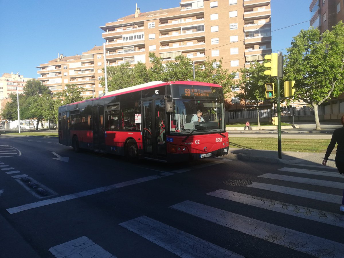 UrbanosBuses's tweet photo. En la imagen vemos a un Irisbus Cityclass con Carroceria Noge Cittour perteneciente a @buszaragoza realizando la línea 58 cosa que es rarisima de ver ya que está línea siempre es cubierta por midis https://t.co/e39fvkwOru