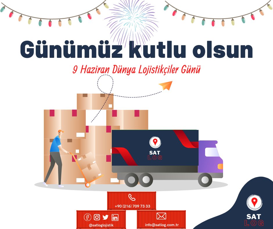 Dünya Lojistikler Günümüz Kutlu Olsun ..!

#logistics #days #satlog #global #contact