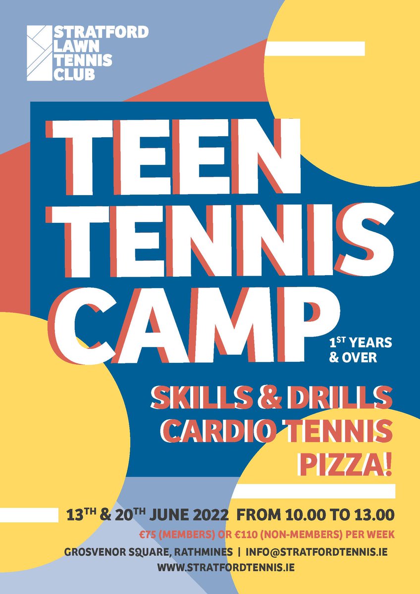 StratfordLTC's tweet photo. tennis camps start next week. Sign up today!!!!! https://t.co/QxzfFe5ajE
