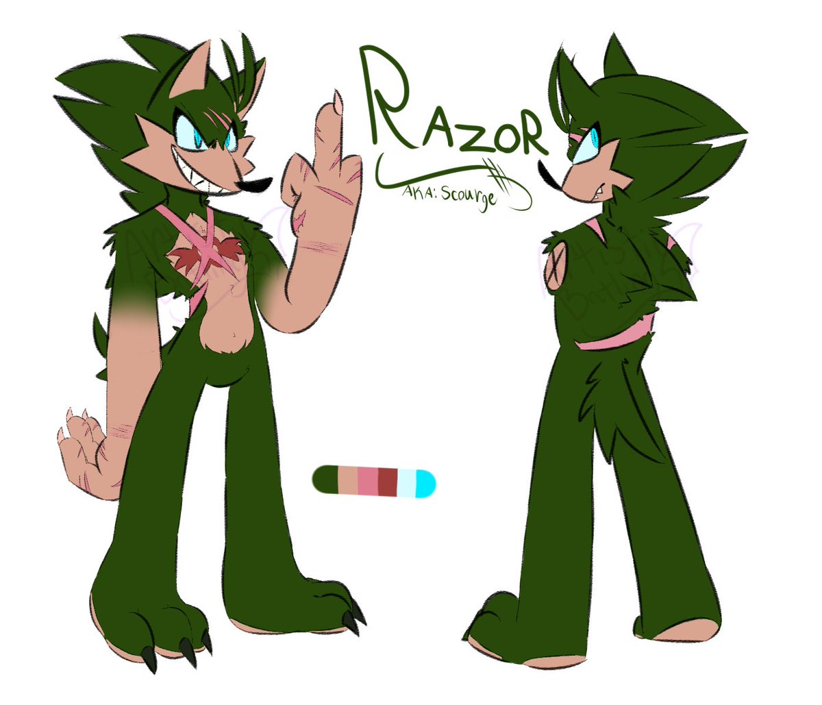 // The ref for Razor is finally done. I like my sharp lad