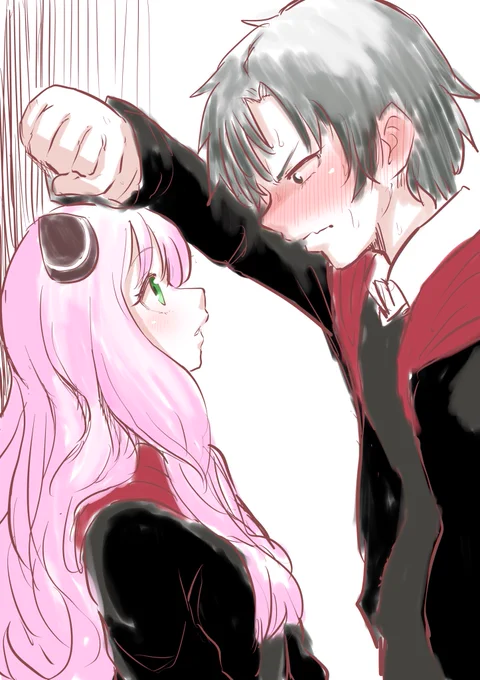 たびたびTLに現れては俺の心を乱していく例の二人を描きました#ダミアニャ 