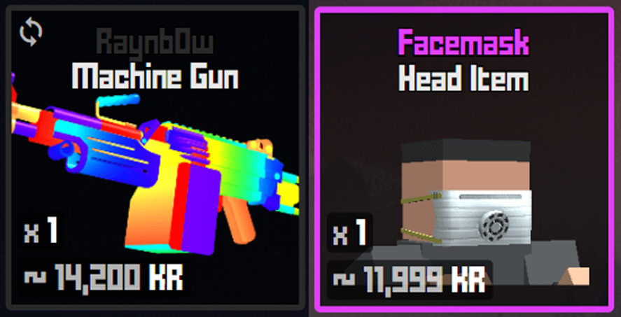 cimota_art's tweet image. Lets do a little @krunkerio giveaway for a Raynb0w LMG and Facemask.
To enter;
☑️ Follow @cimota_art
🔁 Like & Retweet
👤 Tag a friend
Winner announced in 4 days.
#GIVEAWAY #krunker
