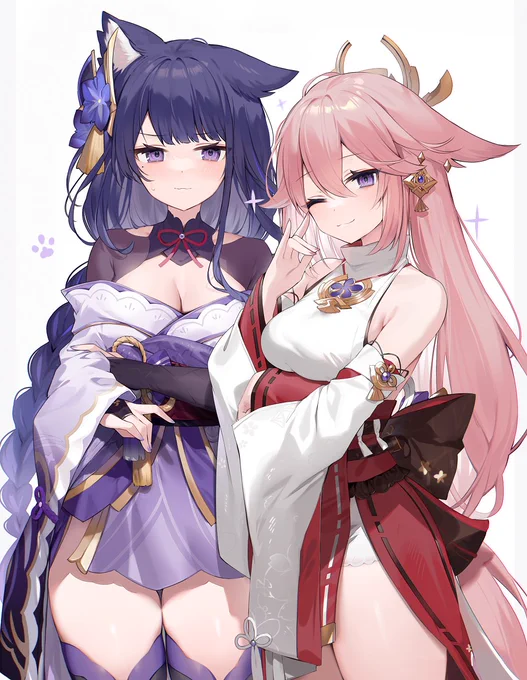もふ耳将軍と八重さま #原神  #GenshinImapct 