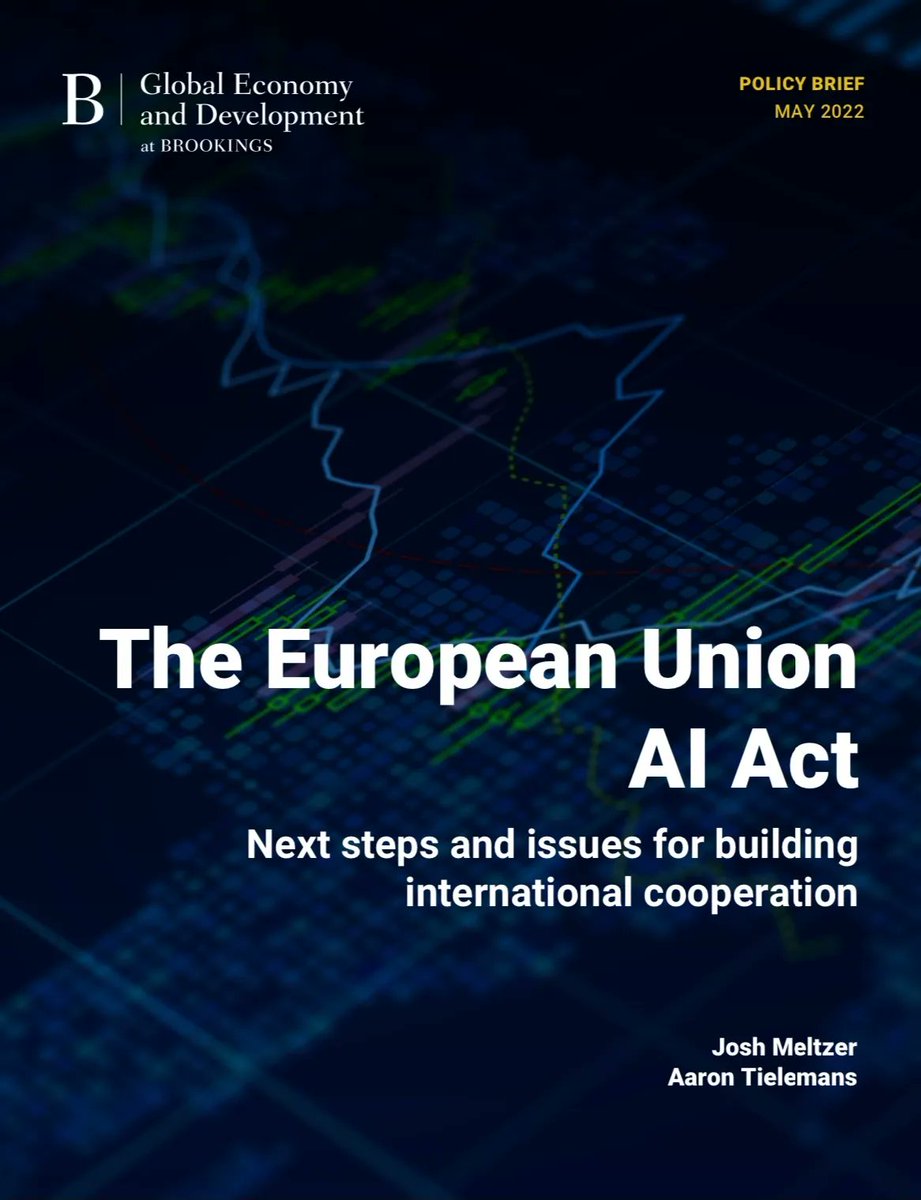 Report: The European Union #AI Act: Next steps and issues for building international cooperation in AI. This report outlines next steps for the AI Act as it winds its way through the EU system before becoming law and more. Download the policy brief: buff.ly/3NzdaQY