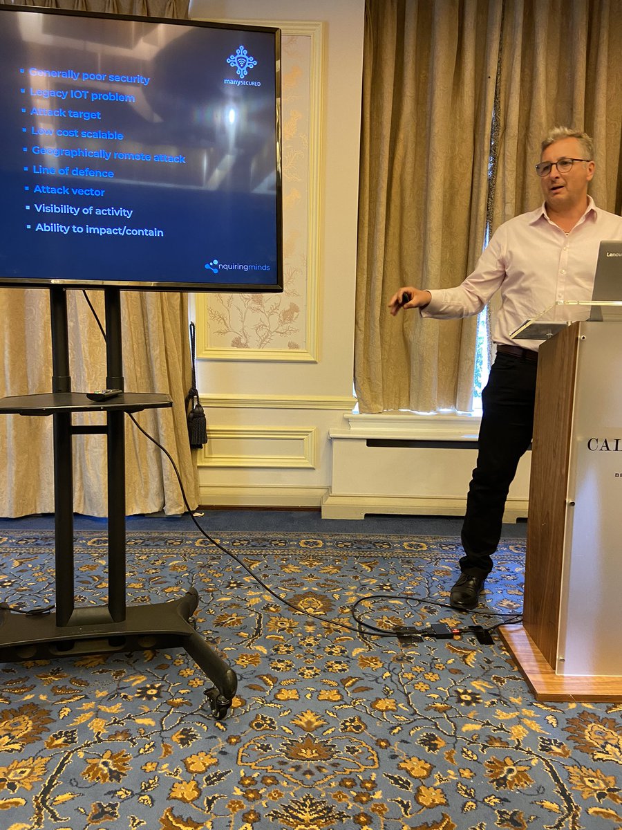 IoT Security Foundation (@news_iotsf) on Twitter photo Nick Allott, CEO Of <a href="/nqminds/">NquiringMinds</a> presenting an update on the many secured gateway project at <a href="/IoT_SF/">IoT Security Foundation</a> Plenary 32 #router #Security #iotsf Nick Allott, CEO Of <a href="/nqminds/">NquiringMinds</a> presenting an update on the many secured gateway project at <a href="/IoT_SF/">IoT Security Foundation</a> Plenary 32 #router #Security #iotsf