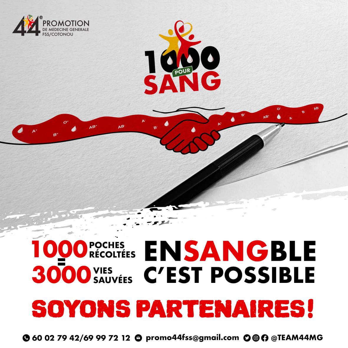 « Le don est échange de vie ; et la vie, échange de don »
Soutenons enSANGble ces médecins de Cotonou dans leur beau geste.