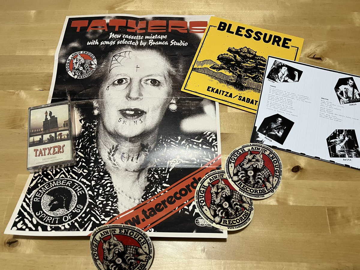 Llega material de Blessure y Tatxers desde <a href="/TAE_Records/">Tough Ain't Enough</a> #punk