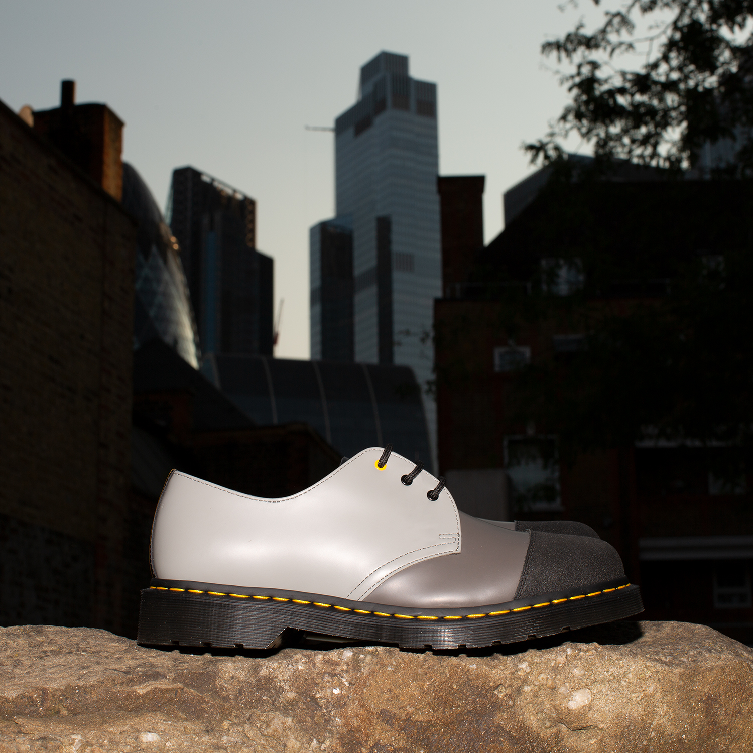 Dr martens white best sale city