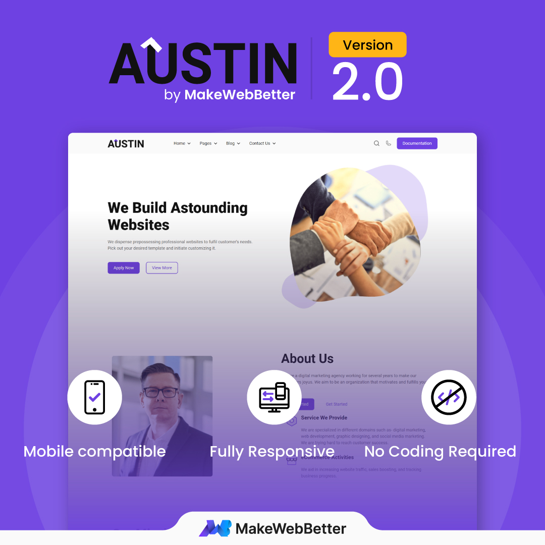 makewebbetter's tweet image. Hey Folks 👋,

#MakeWebBetter released version 2.0 of Austin HubSpot theme

Take a look 🤓 at its latest features for achieving a finished website.

Follow this link to learn about each feature in detail.

🔗 app.hubspot.com/l/ecosystem/ma…

#hubspottheme #hubspotagency #MakeWebBetter