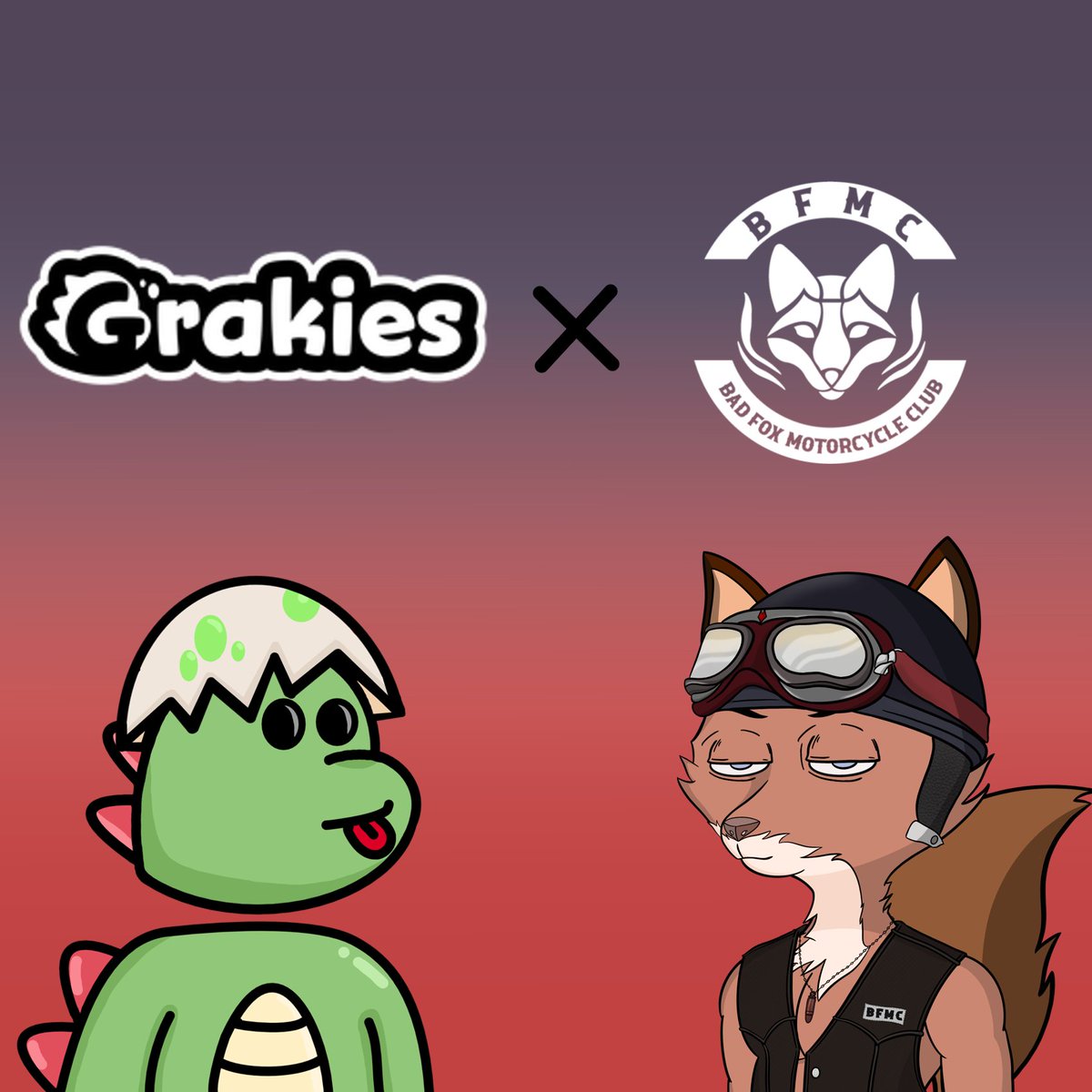 Time for a giveaway Grakies!

5 Whitelist spots for Bad Fox Motorcycle Club!🏆

To participate:
⭐️Follow 
<a href="/BadFoxMC/">Bad Fox Motorcycle Club</a>
 and 
<a href="/grakiescnft/">Grakies World</a>
 
⭐️Like + RT
⭐️Tag 2 Friends

Good Luck Grakies!

#CNFTGiveaway #CNFTGiveaways #CNFT #CNFTCommunity