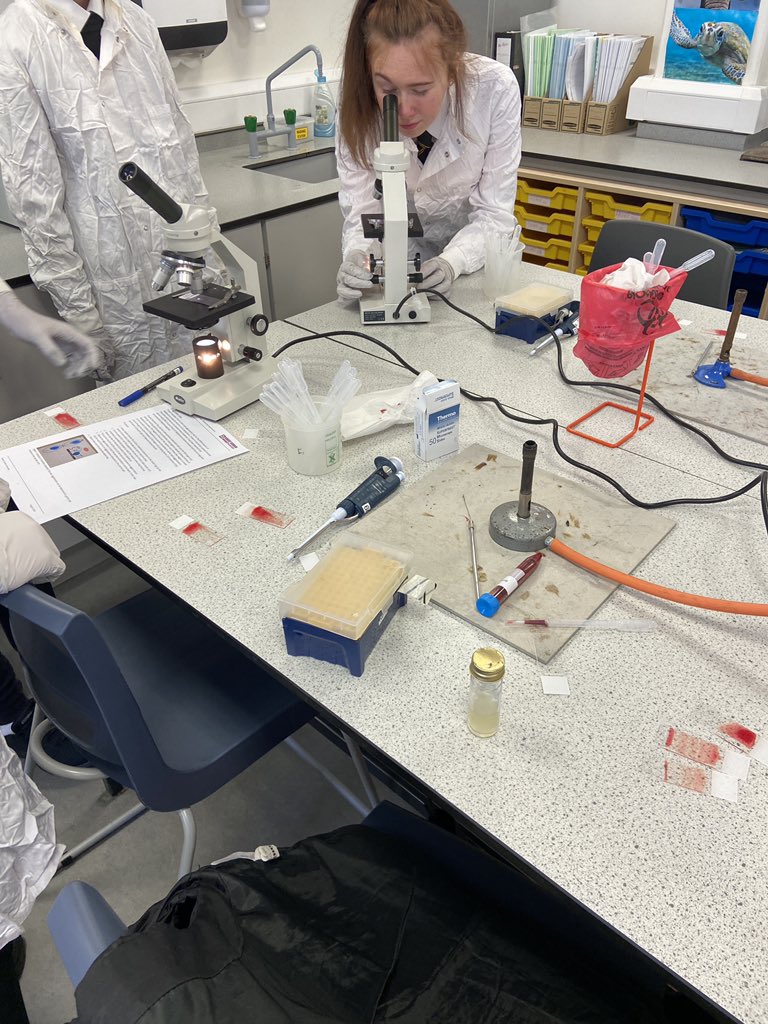 Case study investigation at Bucksburn academy celebrating #biomedicalscienceday2022 The pupils have been fantastic and we have thoroughly enjoyed promoting the scientists at the heart of healthcare. #rgupals #nhsgrampian #microbiology #haematology Joanne Robertson Rebecca Wright