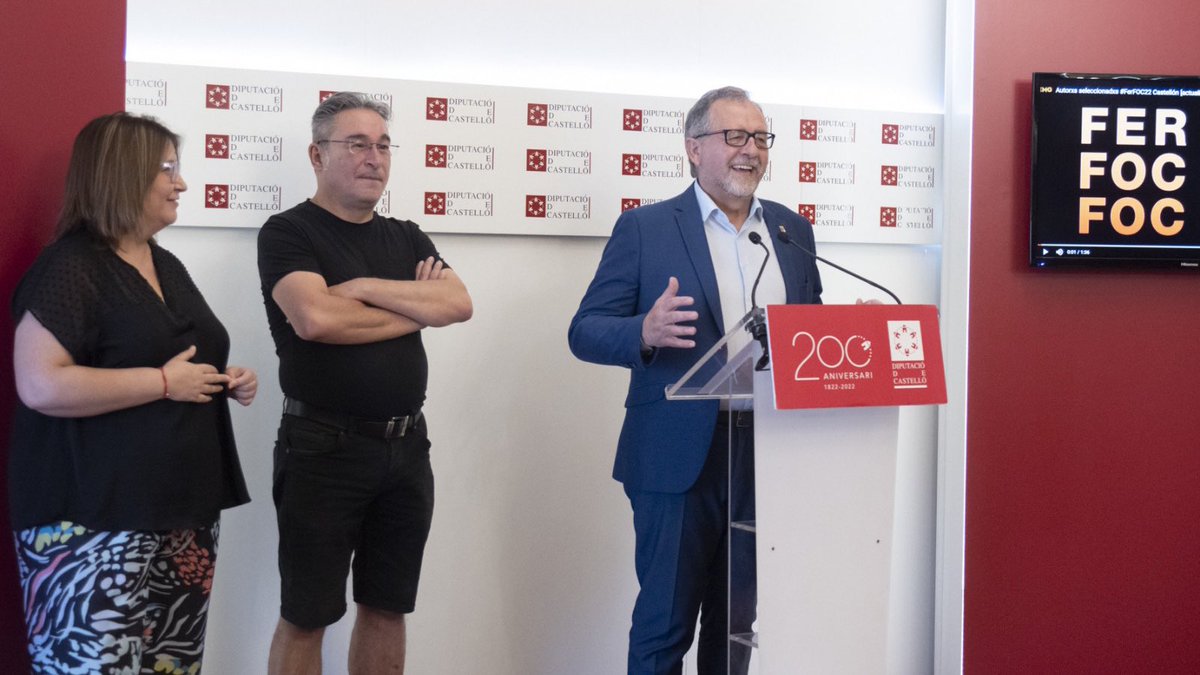 La fira <a href="/FOCinvestiga/">FOC</a> organitza la segona edició i per a això compta amb el suport de la <a href="/dipcas/">Diputació de Castelló</a>. 
Gràcies i felicitacions a l'organització, al director del certamen, Daniel Belinchón, i a la diputada <a href="/rsanzmonroig/">Ruth Sanz Monroig</a> pel treball.