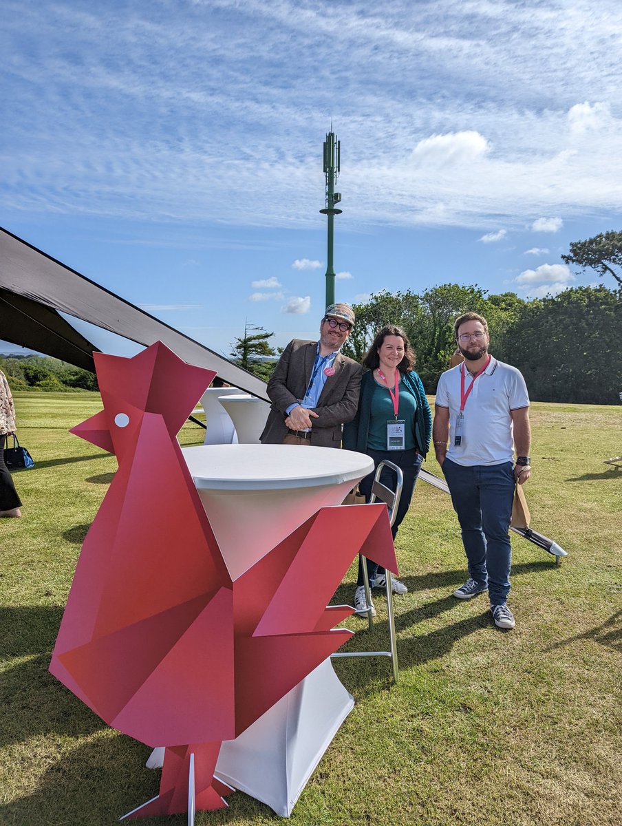 Aujourd'hui, ADN Booster est au #FrenchTechDay x <a href="/StartupGolfCup/">Startup Golf Cup ⛳️</a> à Lannion 🚀⛳ avec @adnouest et sous le soleil ☀️
2 Boostés ont fait le déplacement pour rencontrer l'écosystème breton <a href="/button_hop/">Button Hop 🔜CES2024</a> et Aperio Games @JeromeB58954167 🚀