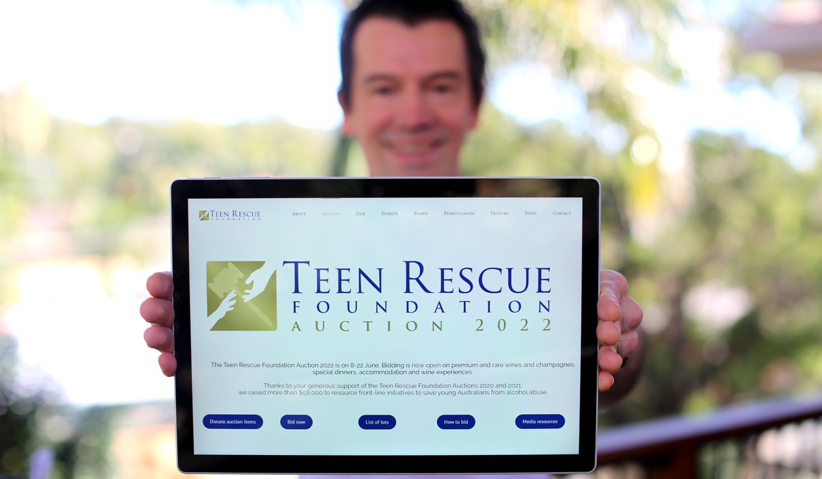 Announcing the opening of my Teen Rescue Foundation Auction 2022!⁠ I am proud to present an incredible line up of some 250 bottles of the best wines of Australia, Champagne and New Zealand, to support a cause close to my heart. teenrescuefoundation.org.au/auction/