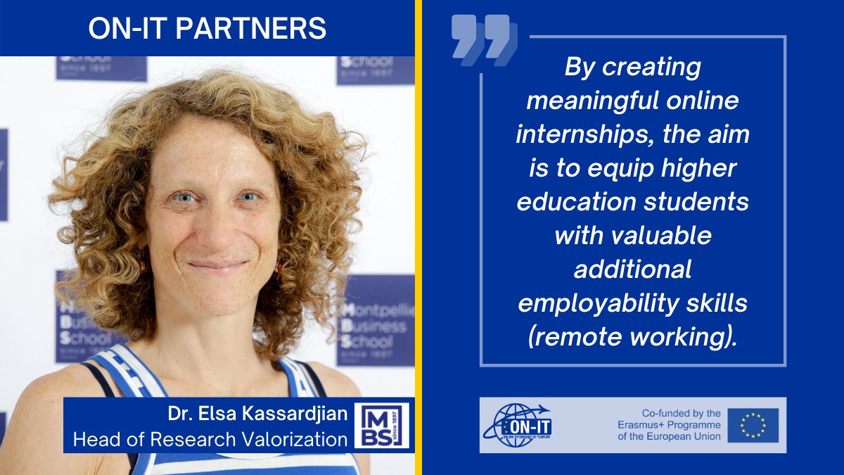 _ON_IT's tweet photo. @Montpellier_BS is one of the partners of the ON-IT consortium that works to strengthen the quality of #online and blended #internships in #HigherEducation. Find out more about the ON-IT partners 👉 https://t.co/oOutvEPCWs
#europe #digitalisation #digitalskills #ErasmusPlus https://t.co/qDAcf0CNtg