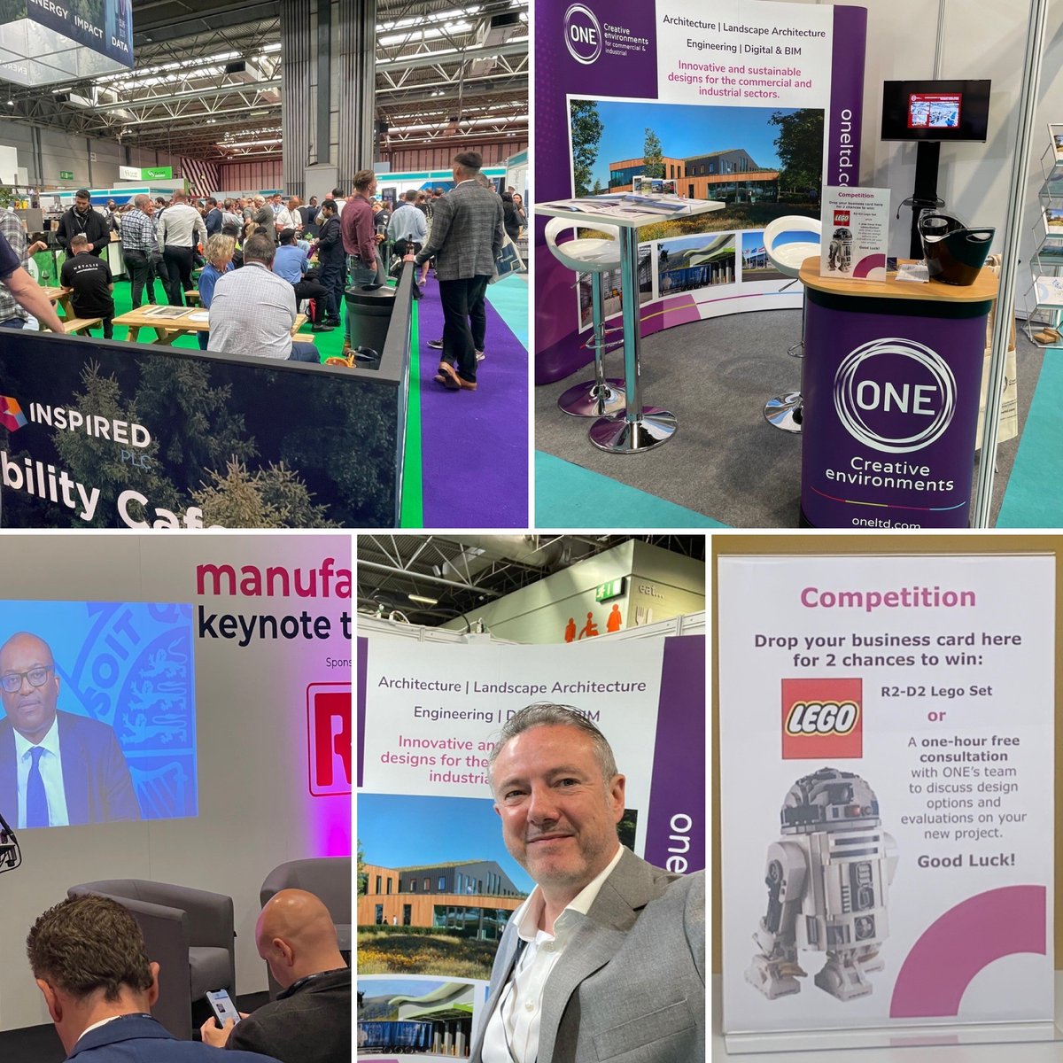 Yesterday was a great first day at the Manufacturing &amp; Engineering Expo and we are ready for Day 2! If your growing company needs a new HQ or to expand/transform an existing building, we can help. Visit Stand H71, meet the team and enter our prize draw lnkd.in/efBAqa83