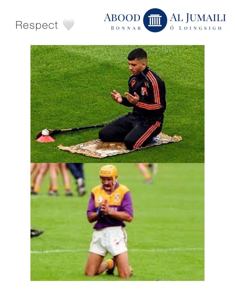 AbdullaAljumali's tweet photo. Two passionate Irish men. Two different faiths. What’s in common? the love of the sport. #GAA is what unites us - Now that’s lovely #hurling! https://t.co/L9PEnc1UTf