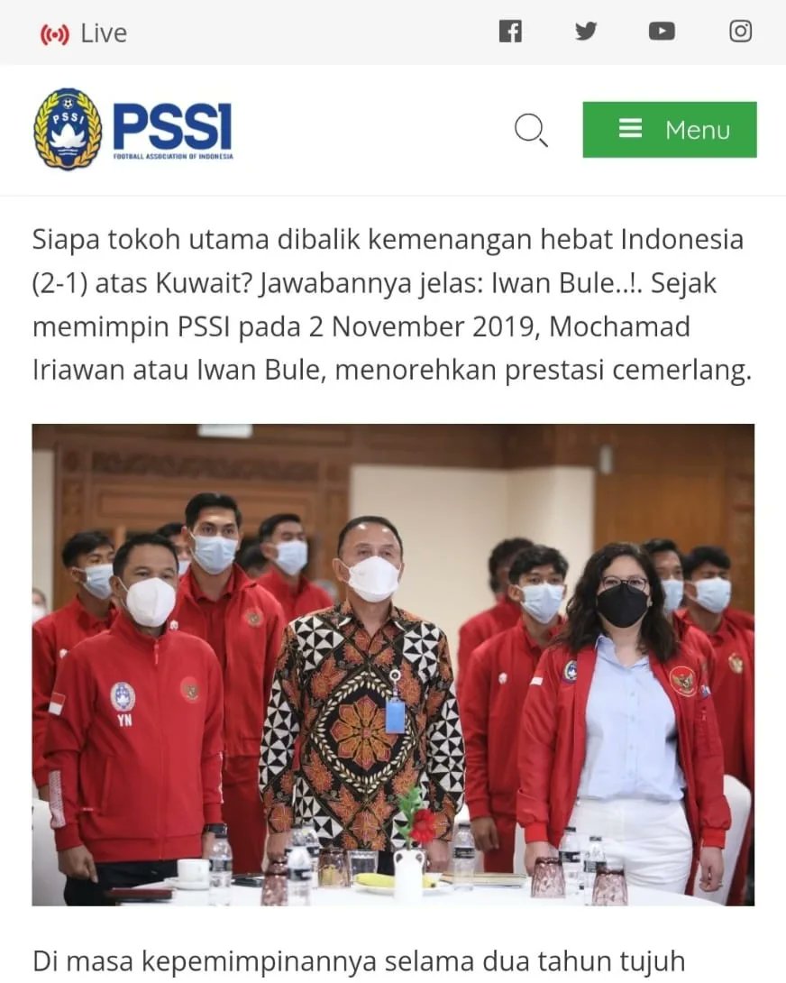 SiaranBolaLive's tweet photo. Tujuan Utama berita ini jelas, Angkat Nama "Iwan Bule". 
Tidak penting lagi reaksi publik sepakbola. Emangnya si pembuat berita gak sadar bagaimana Netijen Indonesia? Saya yakin Pembuat berita sadar dgn apa yg dibuat! Angkat nama Iwan Bule! Dibicarakan semua orang! Itu yg Penting https://t.co/hTMjhp9OCv