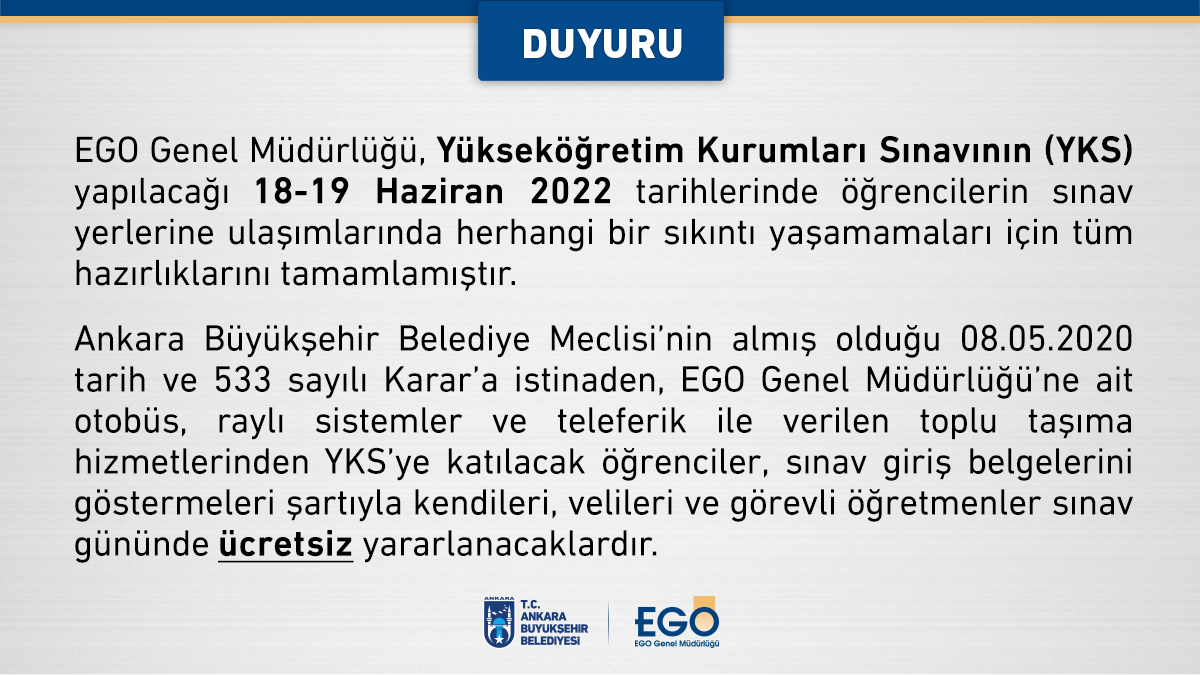 📢 DUYURU
Duyurunun devamı 👉 bit.ly/3xjwLxH