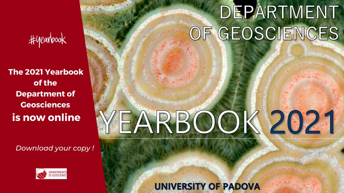 🎉The third edition of the #yearbook of <a href="/GeoUnipd/">Dipartimento di Geoscienze - Unipd</a> is now online! You can find people and activities that shaped our 2021!

🙌🏽Download a free copy: geoscienze.unipd.it/en/sites/geosc…