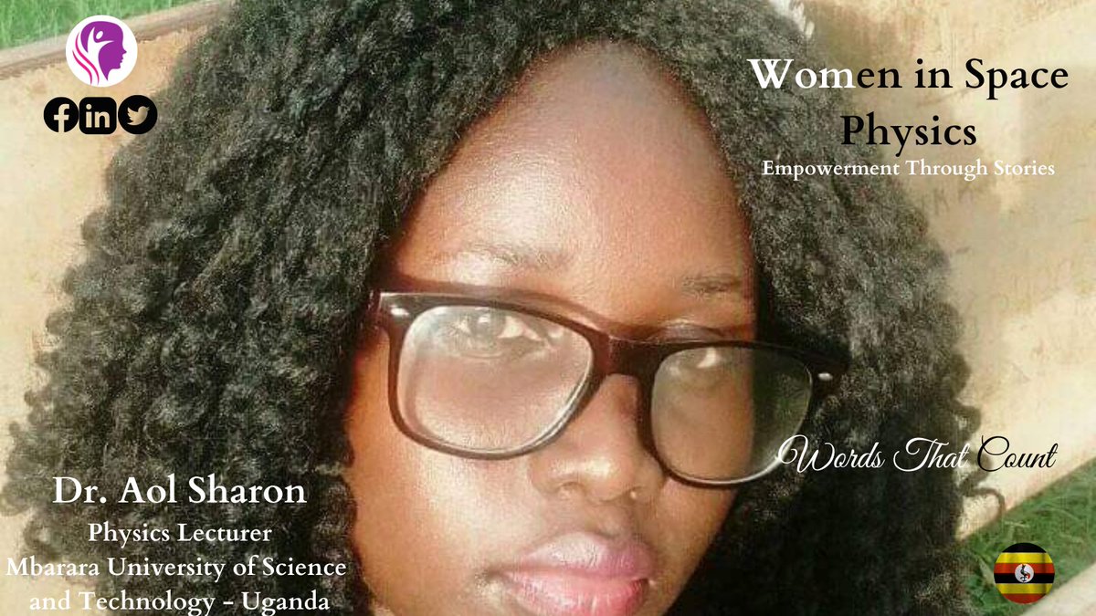 Dr. Aol Sharon (<a href="/SHARONAOL1/">Sharon Aol</a>) is our first guest in the field of #spacephysics. We are excited to learn about what women in Space Physics do through her #stem journey; wordsthatcount.org/women-in-space…

#empowermentthroughstories #africannwomen #womeninscience