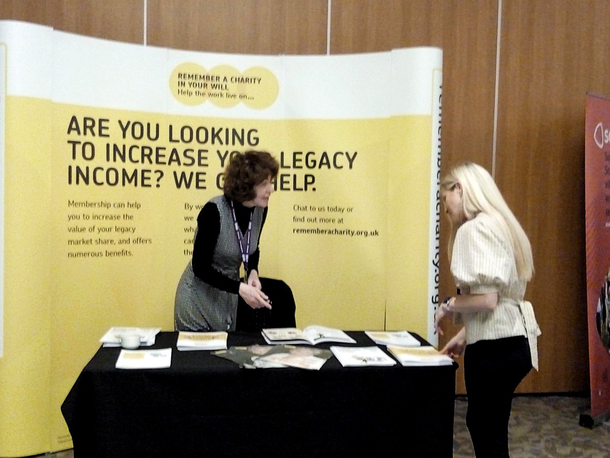 RememberCharity's tweet photo. 🙌 We are so excited to be at @CIOFScotland #ScotConf! Come and chat to Emma on stand 12 about how joining Remember A Charity can help you shout louder about #legacies. #giftsinwills #legacyfundraising https://t.co/37qFq6rWMn