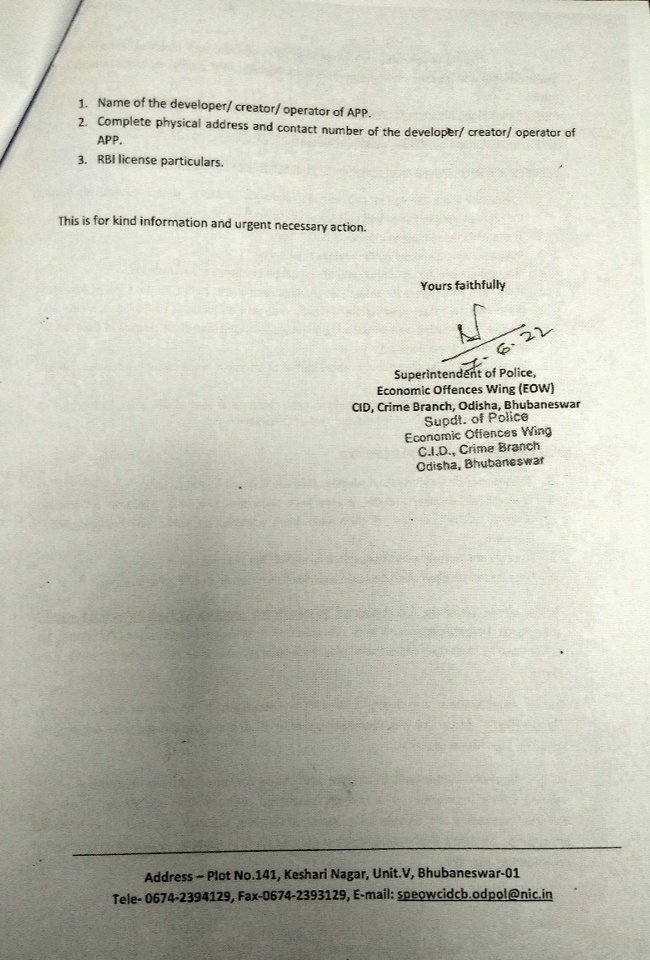 Illegal/ abusive loan APP victims:
Apart from reporting to local police,you can report to google too. It will help in long run as these illegal Apps will not get the platform.
support.google.com/googleplay/ans…
We have written too. 
Never surrender to abusive APPs
<a href="/odisha_police/">Odisha Police</a> 
<a href="/CIDOdisha/">Criminal Investigation Department and Crime Branch</a>