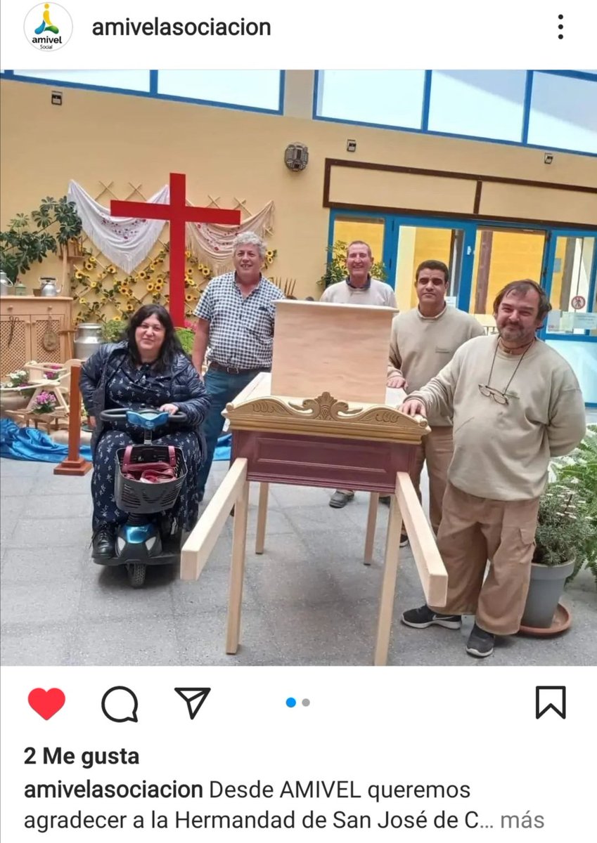 Desde AMIVEL queremos agradecer a la Hermandad de San José de Cajiz, por confiar en nosotros en la restauración de su trono en madera, para la Romería de Cajiz que van a celebrar éste próximo domingo 12 de Junio.