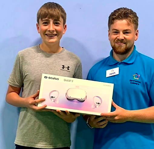 Congratulations to George Hurst, 14, who won this Oculus Quest 2 virtual reality headset in our prize draw. 👏👏  Enjoy it, George. For more information about what we offer at DLC, visit downtonleisure.co.uk. #gym #fitness