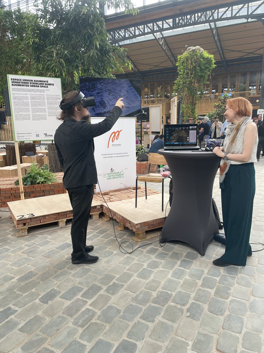 <a href="/AugmentedUrbans/">Augmented Urbans</a> stand ready for all the visitors at #NewEuropeanBauhaus Festival Fair 9-11. June. Explore visionary participatory planning and integrated management for resilient cities. <a href="/metropolia/">Metropolia</a>