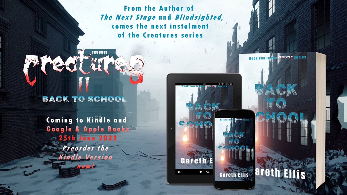 The second book in the Creatures series, Back to School, is available to pre-order on Kindle now. It will be available on Kindle, Google & Apple books on 25th June. amazon.co.uk/dp/B0B3JRWGRT/…