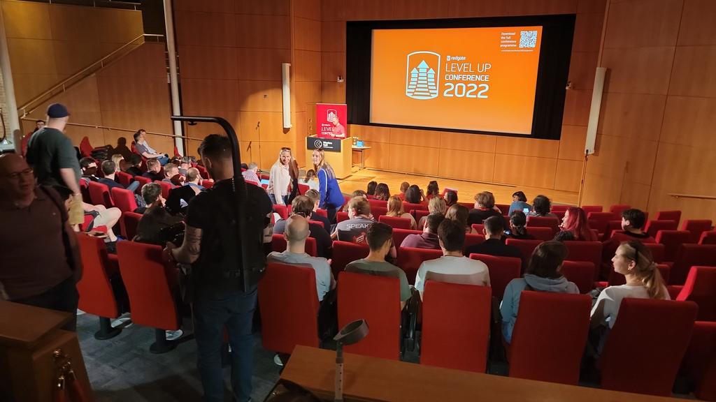 #levelup2022 is my very first LevelUp conference at <a href="/redgate/">Redgate Software</a>. Looks amazing!