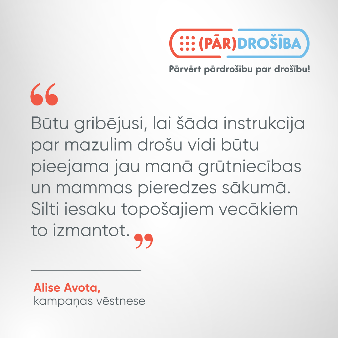 veselibasmin's tweet photo. "Bieži noderīga informācija ir dažādos avotos, bet pieredze tiek apgūta praksē, traumai notiekot," saka kampaņas "Pārvērt pārdrošību par drošību!" vēstnese Alise un iesaka vecākiem izmantot instrukciju, lai samazinātu traumatismu.
🔗 https://t.co/vSujAWs6v8 #ESfondi #BērnuDrošība https://t.co/4NjDwcOKPl
