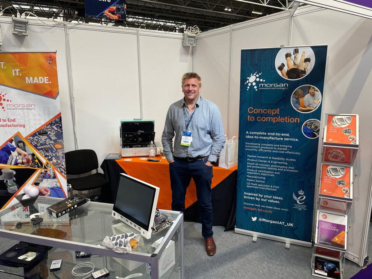 Awww look at that happy smiling face welcoming visitors to the Morgan stand at the <a href="/DesignEngExpo/">Design Engineering Expo</a> today. Do pop along and say hi!