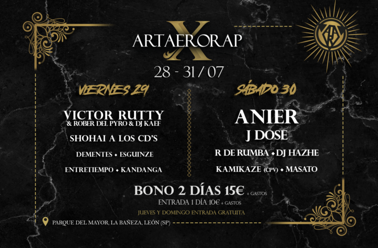 wegowES's tweet photo. 🤔 ¿Alguna vez has pensado en juntar arte con lo mejor del hip hop y la música en directo?

Con el festival @ArtAeroRap todo eso y más es posible. ¡Su DÉCIMA edición aterriza en La Bañeza en julio!

Toda la info en ➡️ https://t.co/wj56CXB3Ly https://t.co/oxGu1pF0Hp