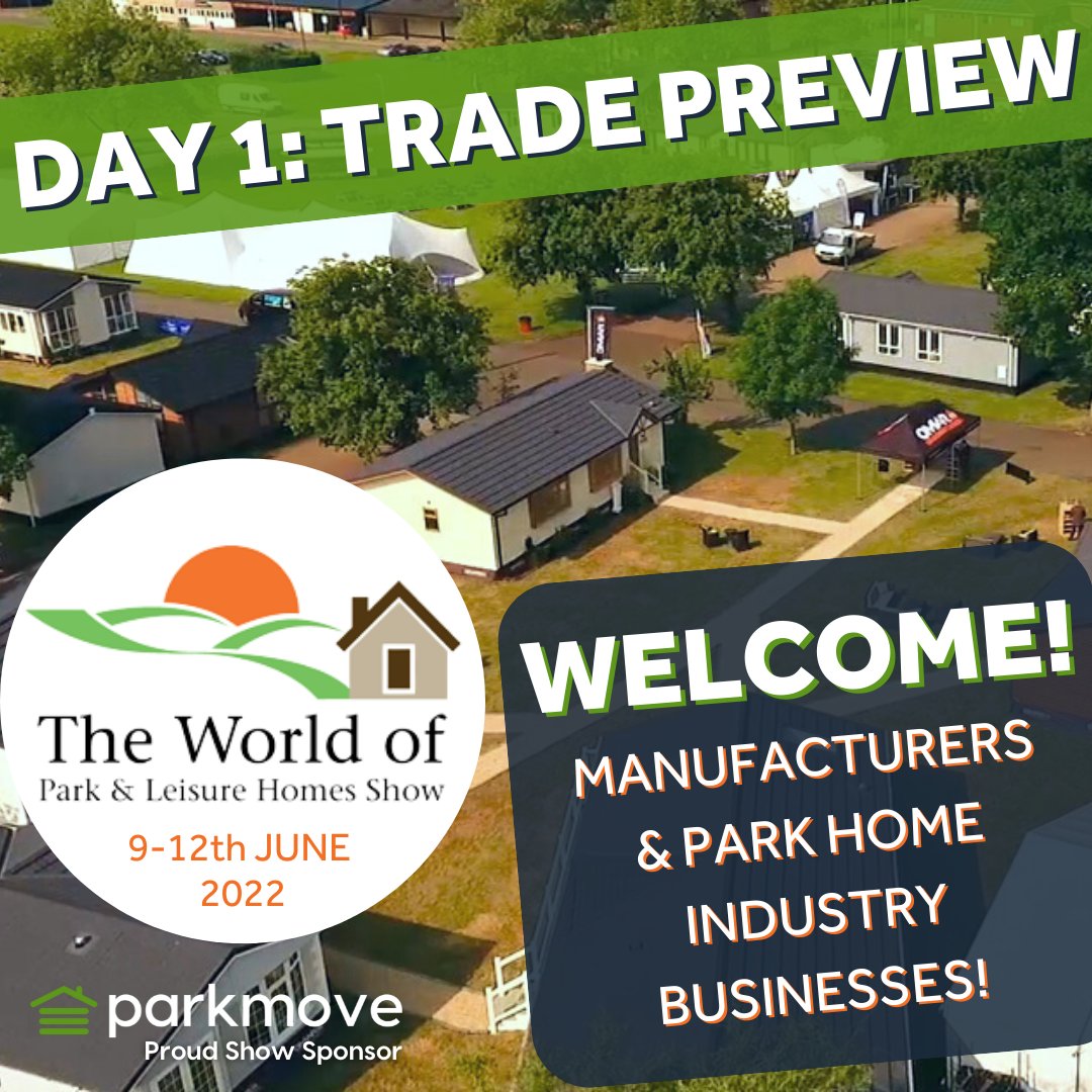 IT'S DAY 1! 

Today the show opens its doors to the park home industry for its Trade Preview Day! 🏡

We can't wait to meet everyone there today! ✨
Check out @WorldPLHomeShow for more! 

#stoneleigh #tradeshow #parkhome #lodge #wplhshow #holidayhome #showsponsor #ukholiday