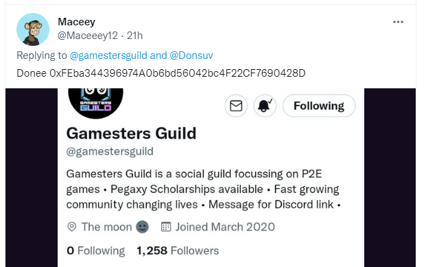 GAMESTERS GUILD 💰 tweet media