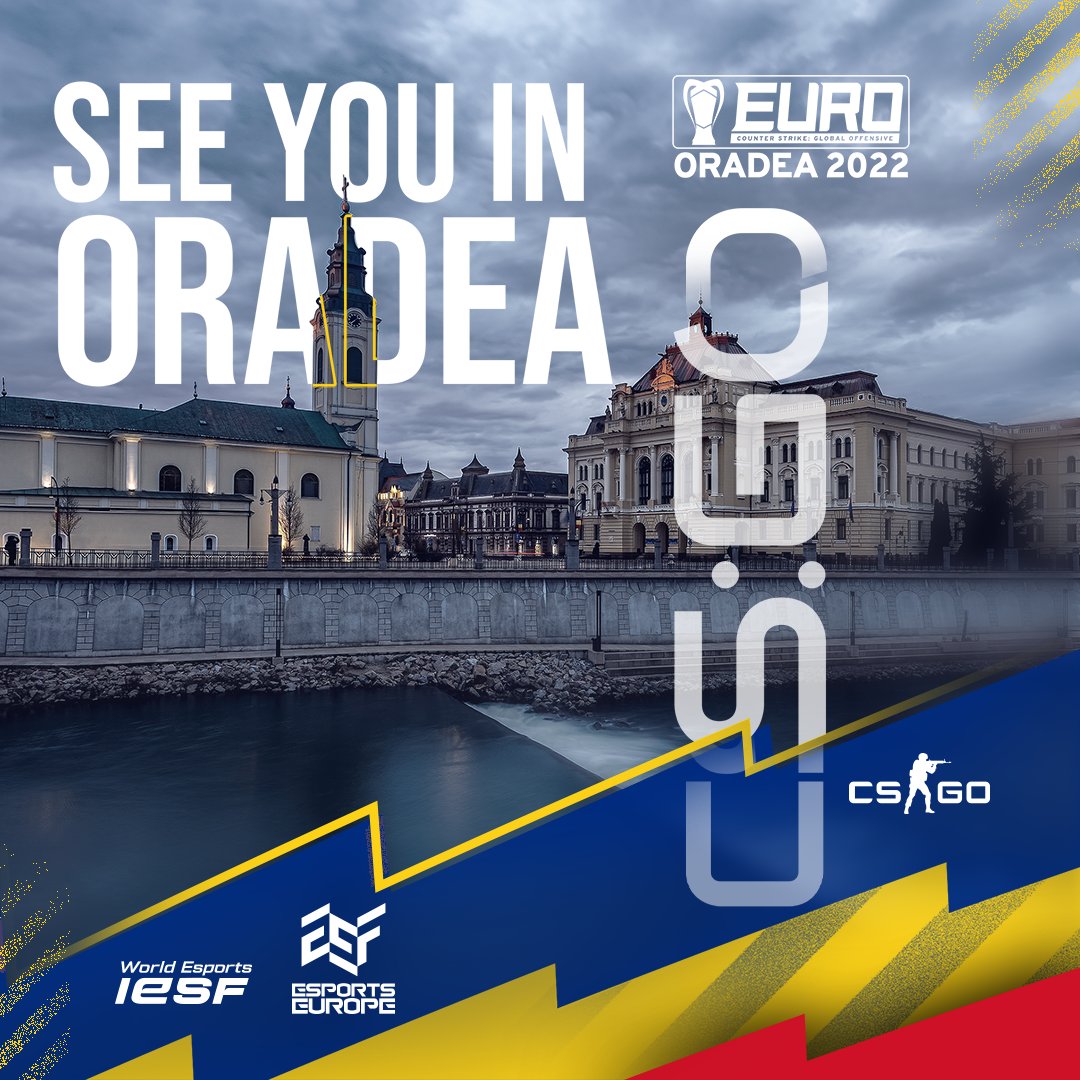 🇪🇺 Championnat d'Europe <a href="/esportsineurope/">European Esports Federation</a> 🇪🇺 #CSGO 
Repêchée parmis les 3eme, l'équipe de France emmenée par l'association <a href="/Exalty_FR/">Exalty</a> défendra les couleurs de la France aujourd'hui et demain pour une place à Oradea
Soyez nombreux pour les encourager
Début 16h vs <a href="/azesfederation/">AESF - Azerbaijan Esports Federation</a>
