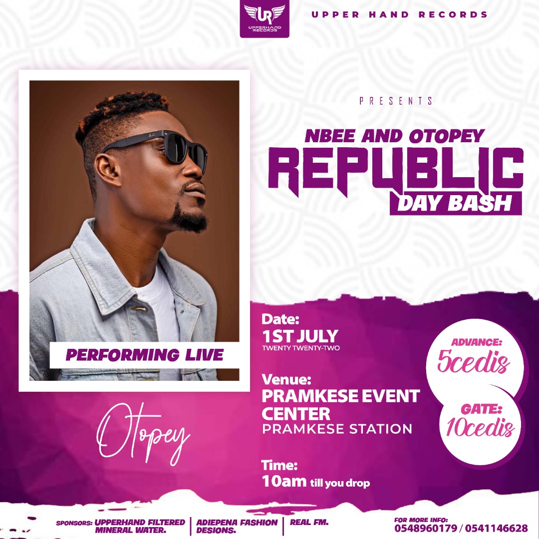ARTISTICFAM's tweet photo. #23daysmore #1stJulyRepublicDayBash is going to be a blast inside Pramkese event center come in numbers and come and support the movement #ArtisticLevels tickets available now @Otopey https://t.co/wHs9BmW8yu