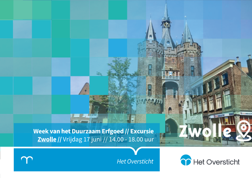 Tijdens De Week van het Duurzaam Erfgoed organiseert Het Oversticht samen met Provincie Overijssel en De Groene Grachten op  17 juni een Duurzaam Erfgoed Excursie in Gemeente Zwolle.
𝗩𝗲𝗿𝗱𝗲𝗿 𝗹𝗲𝘇𝗲𝗻 𝗲𝗻 𝗮𝗮𝗻𝗺𝗲𝗹𝗱𝗲𝗻 👉 hetoversticht.nl/actueel/nieuws…